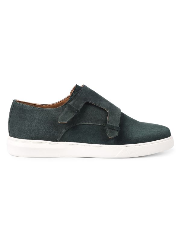 Vellapais Comfort Suede Double Monk Strap Sneakers